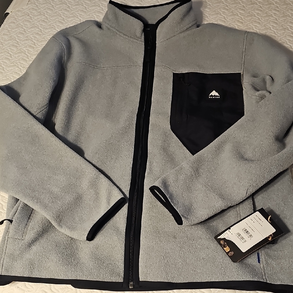 Gray and Black Full-Zip Jacket
